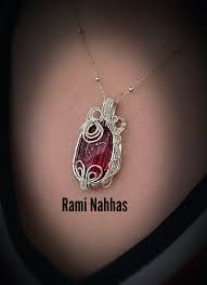 Pure Silver (((999,9))) with Ruby Stone Handmade #ruby #Silver #neckless  #braclets #rings #jewellerydesigner #jewelry #handmade #handmadejewelry  #gems #gemstones @raminahhasjewellery