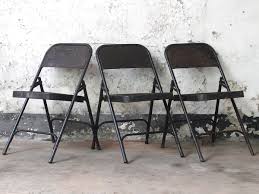 Black Metal Vintage Folding Chairs At Scaramanga Folding Chair Chair Metal Folding Chairs