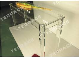 Lucite dining table custom home hotel use dining table. Rectangular Lucite Console Table With Square Tapered Acrylic Legs Acrylic Dining Tables Lucite Console Lucite Console Tableconsole Table Aliexpress