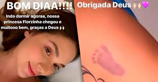 Virginia Fonseca e Zé Felipe anunciam o nascimento da filha Maria Flor