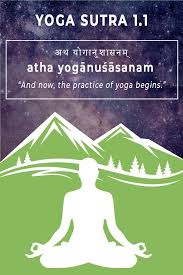 It's called ashtanga, and its literal translation means eight limbs (ashta=eight, anga=limb). This Is The Opening Verse In Sage Patanjali S Yoga Sutra A Classic Yoga Text Comprised Somewhere Between 2000 Bc And 3 Yoga Sutras Sutra Patanjali Yoga Sutras