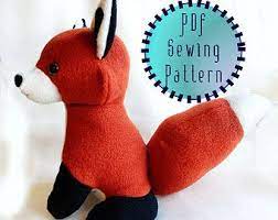 Fox Easy To Sew Felt Pdf Pattern Felt Hand By Forestfriendsshop Animal Sewing Patterns Sewing Stuffed Animals Plush Pattern