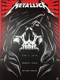 Metallica 2018 Acorn Poster Madrid Spain Wizink Center In 2021 Metallica Art Metallica Band Band Posters