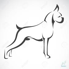 Black And White Boxer Dog Head Silhouette Vector Image Of An Dog Boxer On White Background Boxer Dog Tattoo Dog Silhouette Dog Tattoos