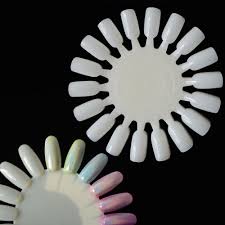 Us 2 3 5pcs Color Display Chart Round Wheel False Nail Tips False Tips Nail Art Design Acrylic Polish Uv Gel La380 In False Nails From Beauty