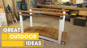 This garden bridge plan provides an arched walkway, making it somewhat more complex to construct. How To Build A Backyard Bridge Outdoor Great Home Ideas Youtube