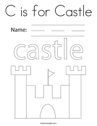 You might also like these coloring pages: C Is For Castle Coloring Page Twisty Noodle
