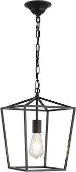 Amazon Com Anjiadengshi Vintage Lantern Pendant Light Lantern Iron 1 E26 Bulbs Lantern Chan Dining Room Chandelier Lantern Pendant Lighting Lantern Chandelier