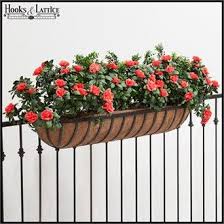 Make Your Next Deck Rail Planter A Hayrack Trough Coco Lined Iron Garden Containers Look Exquisite Railing Planters Deck Railing Planters Garden Wall Planter