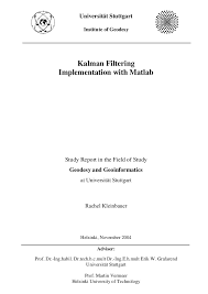 Kalman Filter Implimention In Mathlab