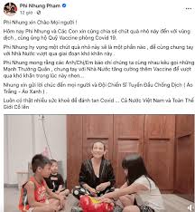 Phi Nhung cùng các con đập heo đất để ủng hộ Quỹ vaccine phòng dịch Covid-19