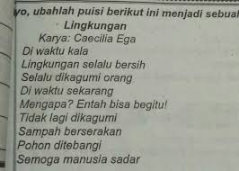 Lingkunganku Puisi Tema Lingkungan
