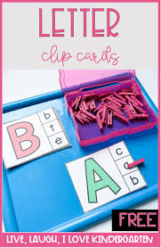 Letter Clip Cards Letter Clip Card Alphabet Clip Cards Alphabet Letter Activities
