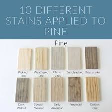 There was absolutely no way i was going to attempt to strip all the existing stain and finish off this vanity, plus i was looking to minimize some of the oak grain. How 10 Different Stains Look On Different Pieces Of Wood Within The Grove Wood Stain Colors Staining Wood Staining Pine Wood
