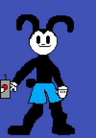 Pixilart - oswald the lucky rabbit by Anonymous