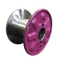 Bobina de Fio Nu, Carretel de Fio Nu, Flange de Metal, Tambor de Processo