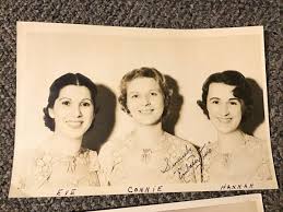 The Embassy Trio Eve Connie Hannah Female Singers 1930s Radio Show Signed  Photo