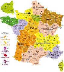 Certaines collectivités, faisant autrefois partie des départements au sens de l'article 72 de la constitution, ont évolué vers d'autres statuts. Map Regions France
