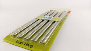 Sumpit Stainless 5 Pasang Dipilih Karena Kualitas Merk Lian Hong Isi 5 Pasang Sesuai Gambar Ukuran 22 3cm Bahan Stainless Buatan China Sumpit Alat