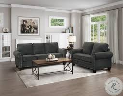 Padded with elastic sponge as much as possible, the modern sofa set gives you upgraded comfort and leaves you no worry of sinking. Cornelia Dark Grey Living Room Set From Homelegance Coleman Furniture