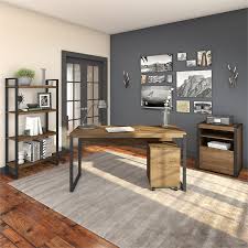 Start up, charge and connect faster than ever with the completely redesigned dell latitude family. Bush Furniture Latitude Writing Desk With File Cabinets And Bookcase In Brown Lat005rb