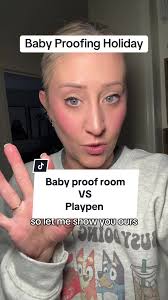 Baby proof a room rather than a playpen/play yard. This is what worked for  us because we have a really tiny living space. A playpen simply took up too  much room in our home. Plus it helps keeps this ...