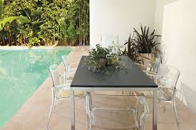 Adding the accent wall can draw your eyes up and make the room look larger! High End Patio Furniture Options For Spring