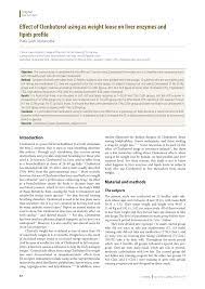 Pdf Effect Of Clenbuterol Using As Weight Loose On Lipid Profile And Liver Enzymes
