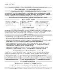 Maybe you would like to learn more about one of these? Babysitter Resume Sample Monster Com
