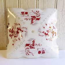 These lighting fixtures are lightweight and durable, allowing them to be hung in places real antler lighting could not go. Mid Century Cowboy Glass Ceiling Light Cover 1950s Western Ceiling Light Covers Light Covers Ceiling Lights