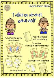 Englisch Basic Skills Talking About Myself Speaking Unterrichtsmaterial Im Fach Englisch In 2020 Unterrichtsmaterial Englischunterricht Englisch Lernen