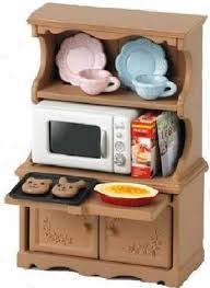Epoch Sylvanian Families Sylvanian Family Doll Kitchen Cabinet Microwave Set Ka 413 By Epoch Sylvanian Families Furniture Accessories Dollhouse Furniture