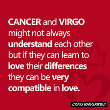 Virgo is a practical earth sign that is symbolized by the pure, virginal maiden. Cancer Compatibility With Virgo Cancerwalls