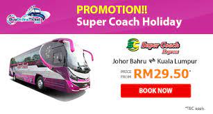 It is advisable to book your tickets as far in advance as possible for these very popular train services, as they tend to fill up very quickly at any time of year. Super Coach Express Bus From Jb To Kuala Lumpur Busonlineticket Com