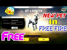 Now after the successfully testing of pet garena free fire create so many pets with different types of skills. Garena Free Fire New Pet Mechanical Pub New Pet In Free Fire For Free Name Change Youtube