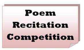 Published by the principal at july 5, 2018. Poem Recitation Competition Blog Example