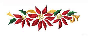 Poinsettia Border Poinsettia Floral Border 2 Embroidery Design Embroidery Designs Machine Embroidery Designs Embroidery Library