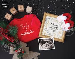 Pin On Annonce Grossesse Noel