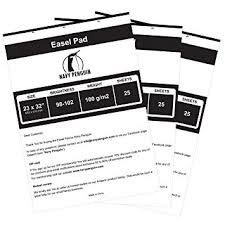 Easel Pad 3 Pack Flip Chart Paper 25 Sheets Pack Size