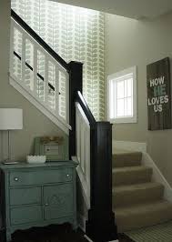 New Orla Kiely Wallpaper In Stairway Hall Wallpaper Wallpaper Bedroom Feature Wall Wallpaper Stairs