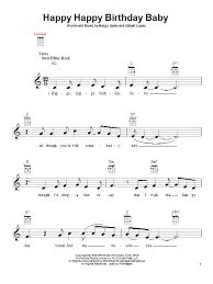 Gilbert Lopez Happy Happy Birthday Baby Sheet Music Pdf Notes Chords Pop Score Ukulele Download Printable Sku 151524