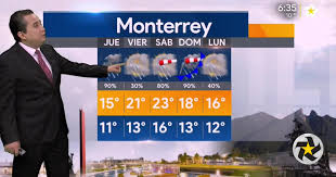 Lluvias muy fuertes con lluvias puntuales intensas (75.1 a 150.0 mm): Espera Monterrey Un Miercoles Nublado Con Lluvia Ligera Y Maxima De 14