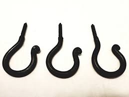 Swivel hooks and black iron ceiling hooks are great for latching chandeliers, items under the counter, suspending plants, fastening patio lanterns or anchoring decorative items. Bcd 3 Pack Wrought Iron Ceiling Hook Screw Country Primitive Decor Pricepulse