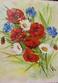 Bouquet de coquelicots i art print by olivier tramoni at eu.art.com. Bouquet De Fleurs Des Champs Peinture Fleurs Coquelicots Peinture Bouquet De Coquelicots