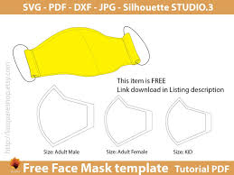 Free Face Mask Templates Svg Face Mask Face Mask Printable Etsy In 2020 Mask Template Sewing Templates Mask Template Printable