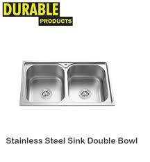 stainless steel sink double bowl