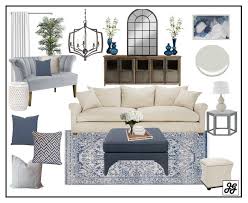 Mood Board Traditional Living Room Blue Neutral Pop Of Color Rustic Elegant Grays Traditional Living Room Farm House Living Room Interior Design Bedroom