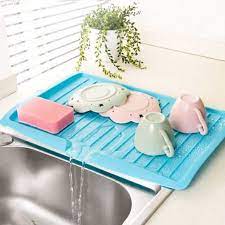 Over the sink dish rack plastic. Plastic Over The Sink Dish Drying Rack Colander Dish Drainer Utensil Holder Random Color Walmart Canada