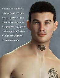 Jerald for Genesis 8.1 Male 3D Figure Assets RPublishing