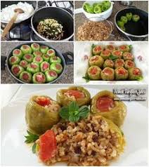 Istanbul Usulu Zeytinyagli Biber Dolmasi Tarifi Yemek Tarifleri Yemek Biber Dolmasi